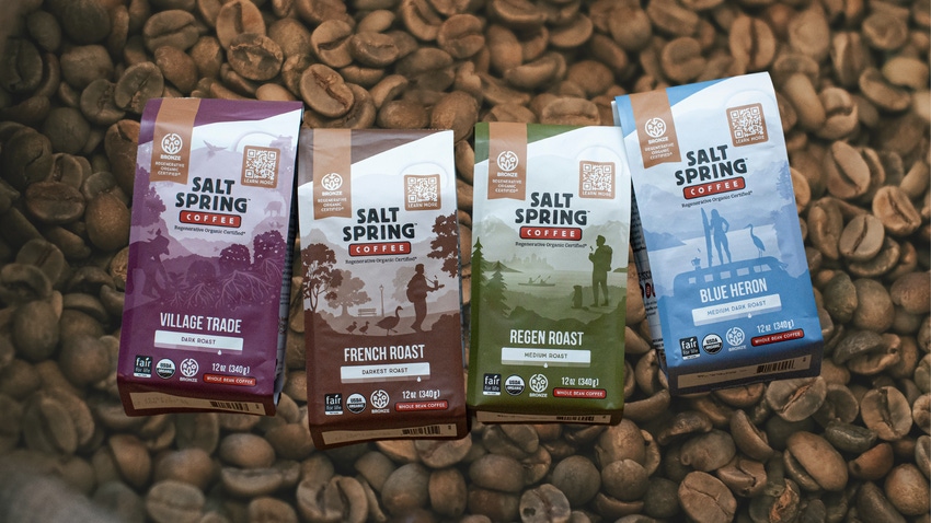Salt Spring Coffee, which is based in British Columbia, is Canada's first Regenerative Organic Certified coffee brand.