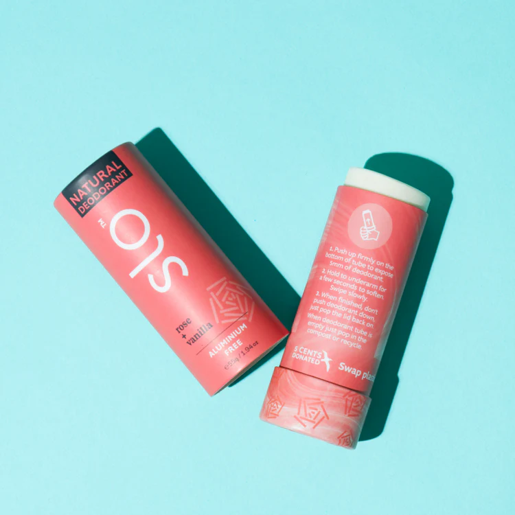 Slo Naturals' Rose and Vanilla natural deodorant
