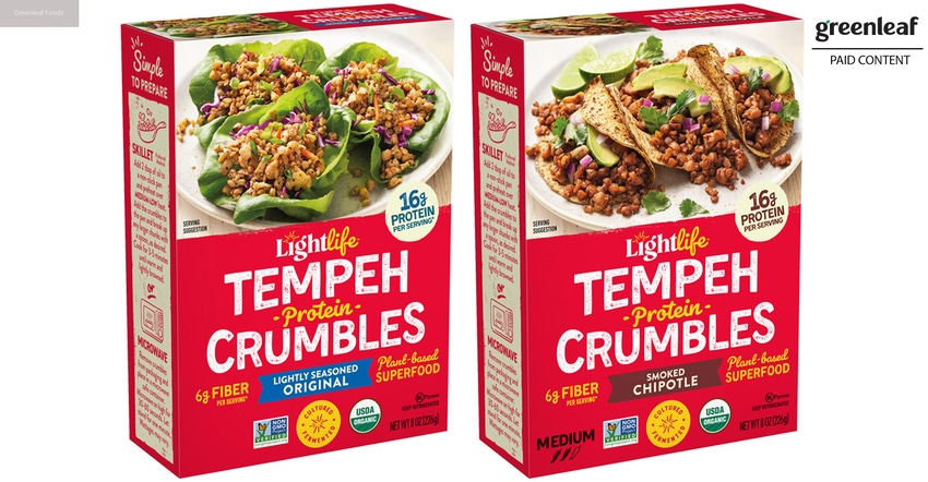 Lightlife announces new innovation: Tempeh protein crumbles