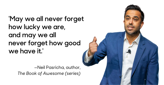 'Awesome' author Neil Pasricha offers 3 simple practices for generating happiness