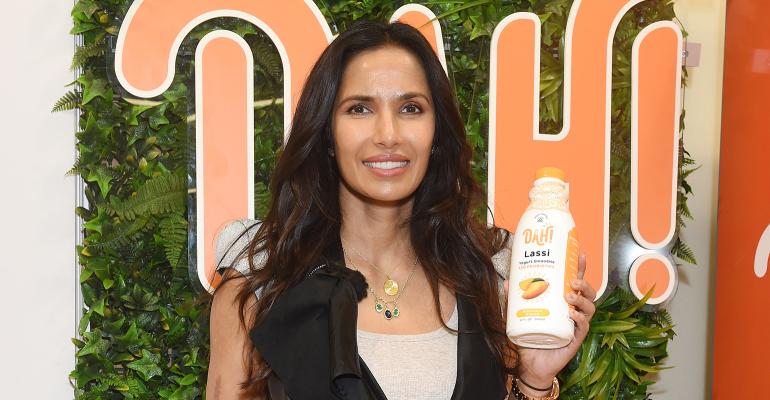 Padma Lakshmi promotes gut-healthy, flavorful Indian yogurt beverage