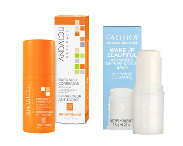 Andalou and Pacifica clean beauty products