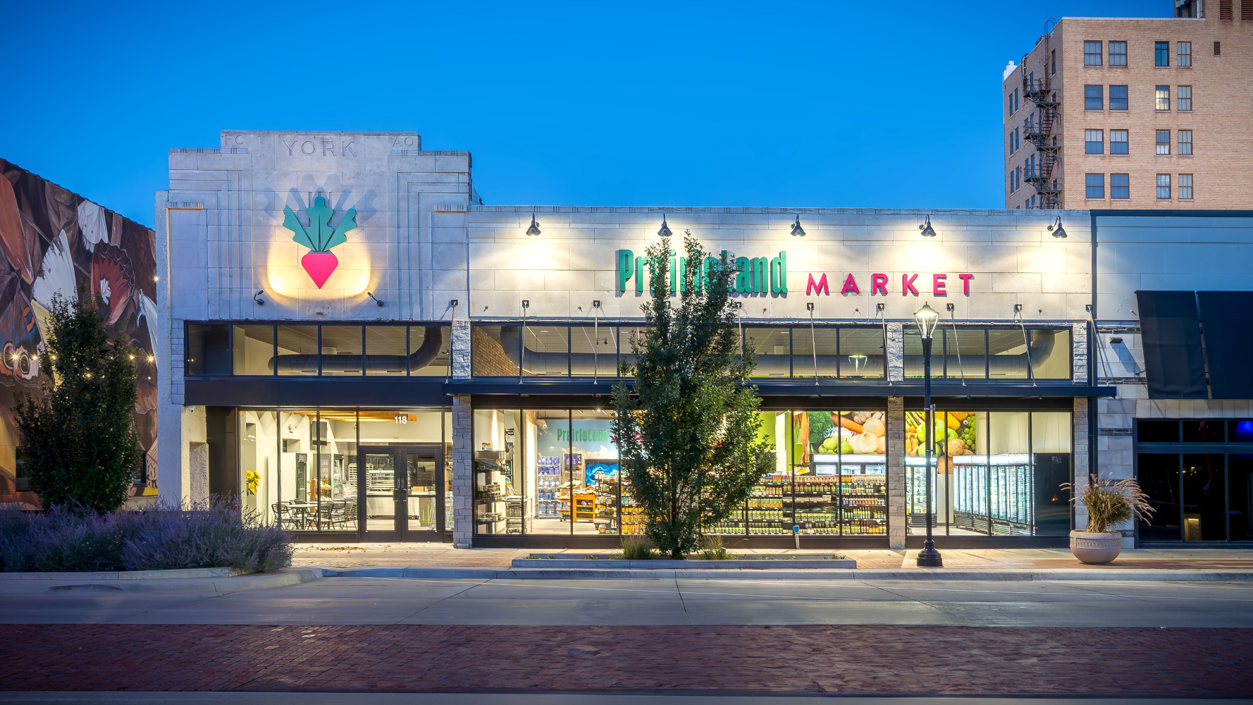 Prairieland Market storefront in Salina, Kansas