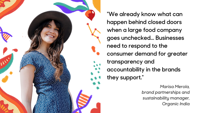 Marisa Merola, brand partnerships and sustainability manager of Organic India USA, writes about creating a holistic food system. 