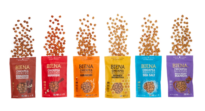 High-profile investors bet on Biena's chickpea snacks