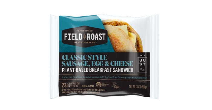 Field Roast Breakfast Sandwich with JUST Egg