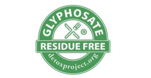 Glyphosate Residue Free certification by The Detox Project 