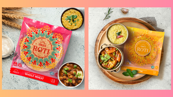 Arya’s product line centers around “healthier tweaks” of two traditional South Indian cuisine staples. Its roti comes in spinach, methi and whole wheat versions.
