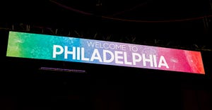 Welcome to Philadelphia | Natural Products Expo East lighted sign