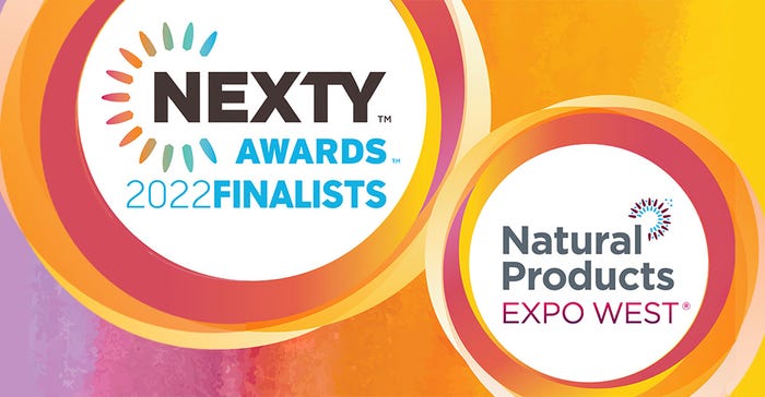The NEXTY Awards finalists for Natural Products Expo West 2022