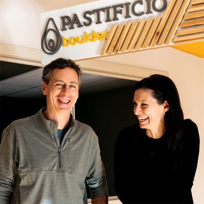 Ted Steen and Claudia Bouvier co-founded Pastificio Boulder, a craft pasta brand, in 2017.