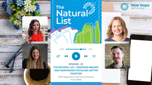 The Natural List Feature Image for Episode 25 with Angela and Chris from INFRA