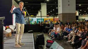 Dan Buettner speaks at Newtopia Now Dan Buettner speaks at Newtopia Now