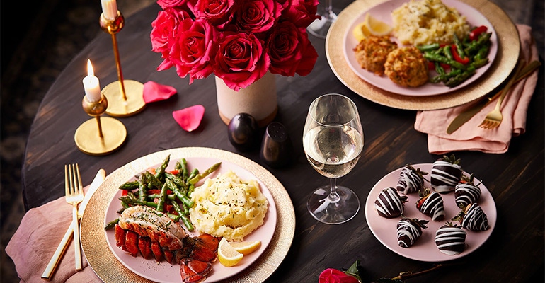 The Fresh Market is positioning its fully prepped, read-to-cook meals as Valentine's Day options for couples or families. 