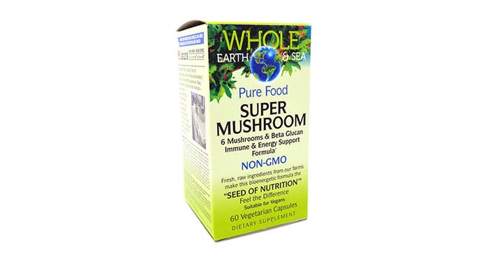 Natural Factors Whole Earth & Sea Pure Food Super Mushroom