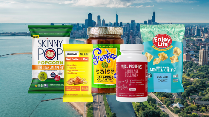 These Chicago-based brands became category leaders and were sold to big food companies: Skinny Pop, RXBar, Frontera, Vital Proteins and Enjoy Life These Chicago-based brands became category leaders and were sold to big food companies: Skinny Pop, RXBar, Frontera, Vital Proteins and Enjoy Life