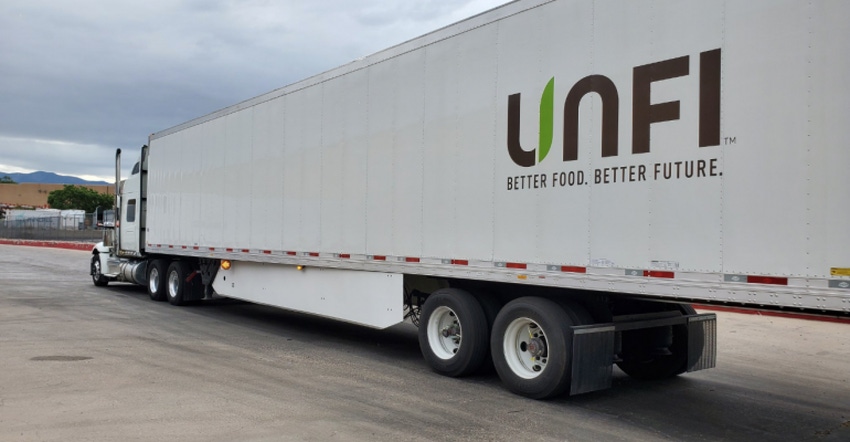 unfi trailer truck