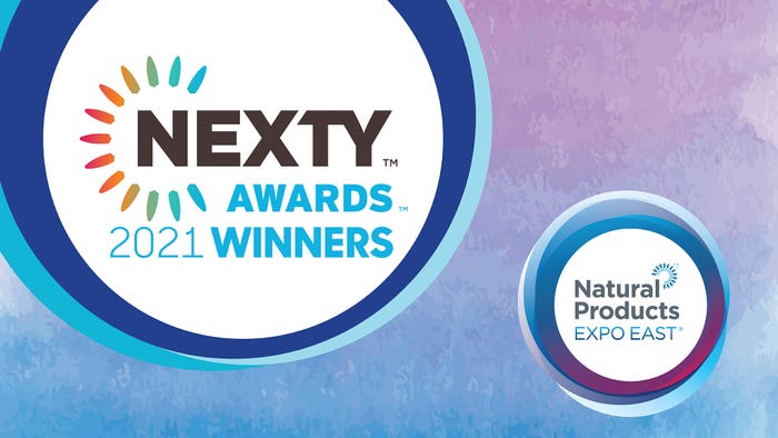 The Natural Products Expo East 2021 NEXTY Award winners The Natural Products Expo East 2021 NEXTY Award winners