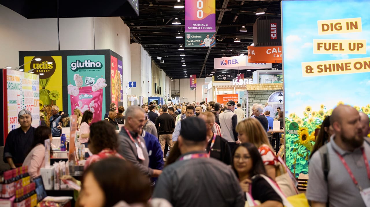 Crowded show floor at Natural Products Expo West 2026 Crowded show floor at Natural Products Expo West 2026