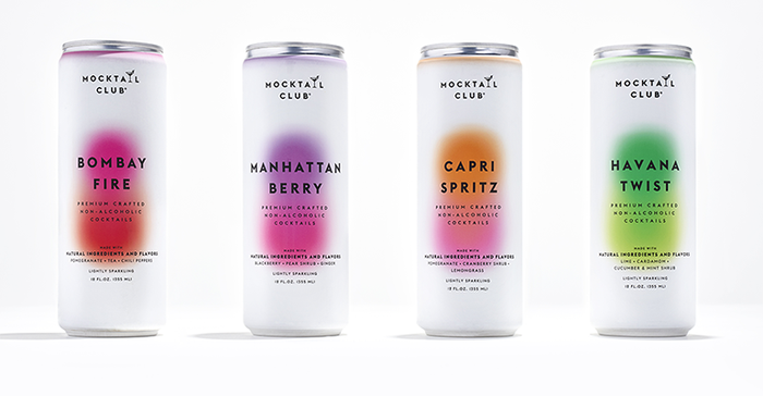 Mocktail Club nonalcoholic canned beverages