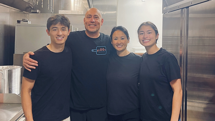From left, Rylan, Russ, Melody and Tasyia Stein worked together to open Pi00a, which makes Asian-fusion frozen pizzas and supports the Deaf community.  From left, Rylan, Russ, Melody and Tasyia Stein worked together to open Pi00a, which makes Asian-fusion frozen pizzas and supports the Deaf community.