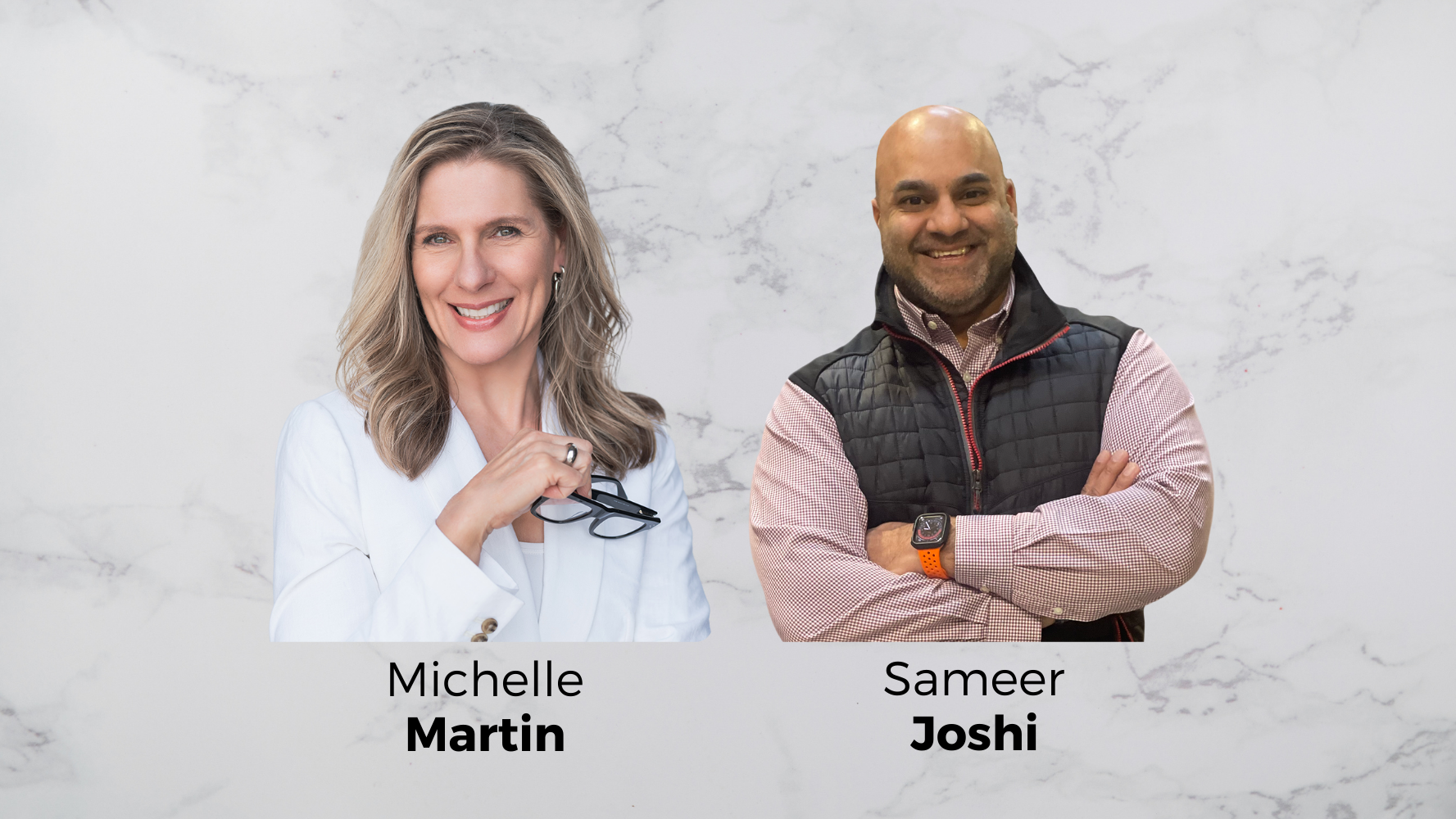 Michelle Martin, president and COO of Cypress Minerals, left, and Sameer Joshi, chief operations and commercial officer of Cepham