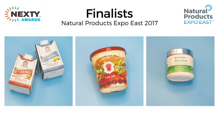 Announcing the NEXTY Award finalists for Natural Products Expo East 2017