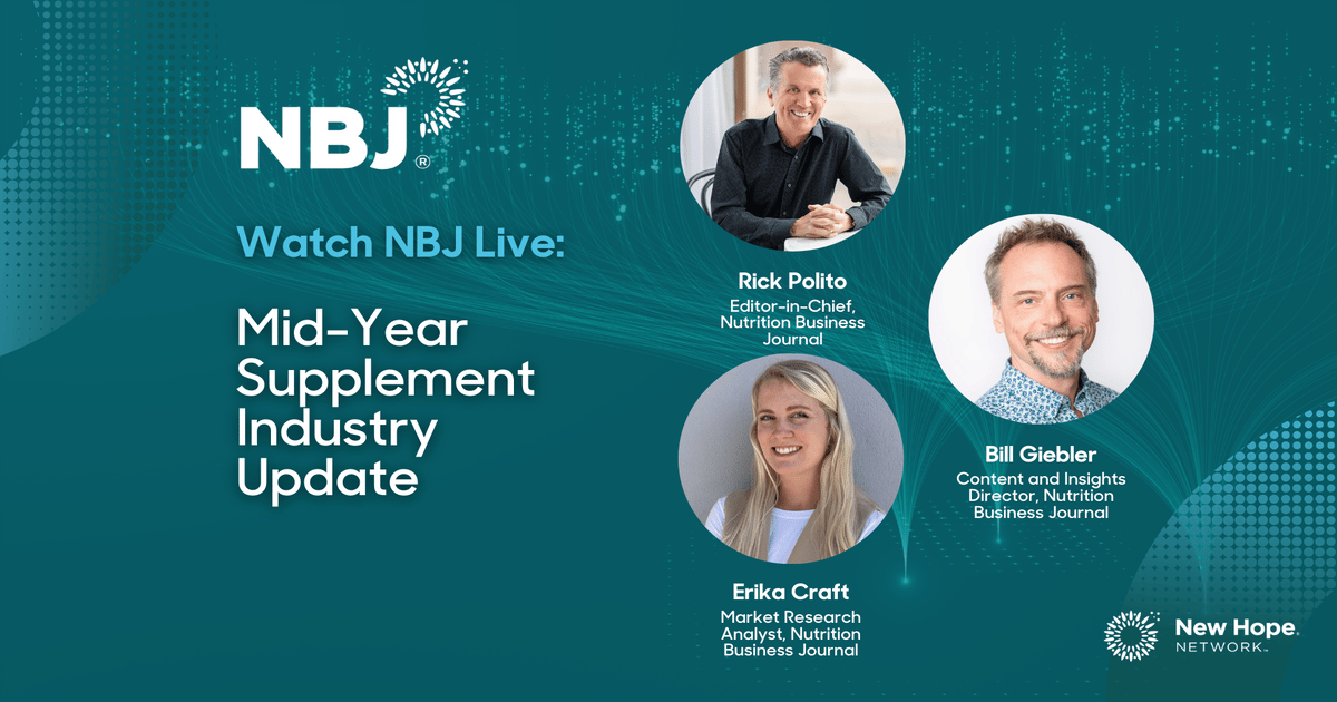 Watch NBJ Live: Mid-Year Supplement Industry Update