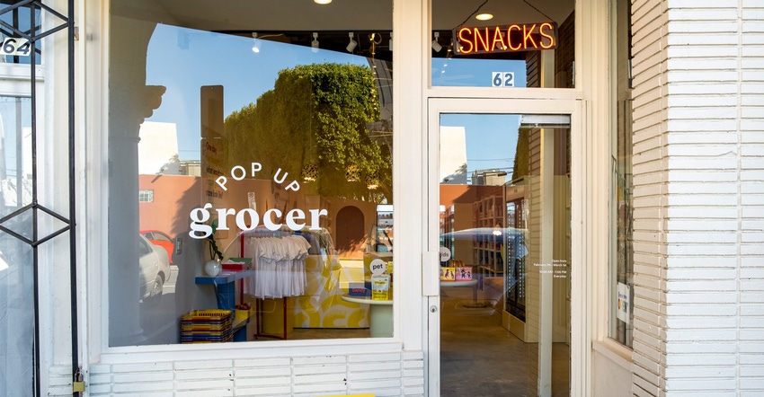 Pop Up Grocer storefront