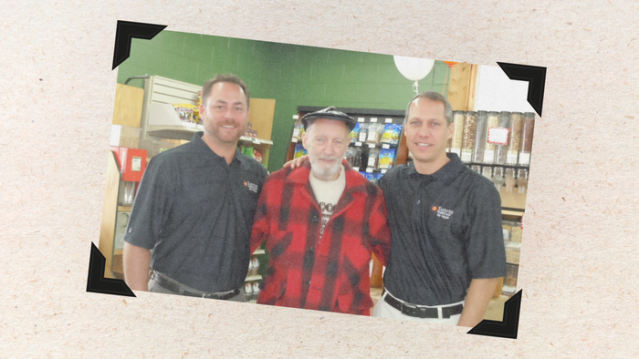 Ken El-Talabani, chief operating officer at Sunrise Health Foods; Herman Chapman, co-founder; and Dan Chapman, owner of Sunrise Health Foods, pose inside of the stores. Ken El-Talabani, chief operating officer at Sunrise Health Foods; Herman Chapman, co-founder; and Dan Chapman, owner of Sunrise Health Foods, pose inside of the stores.