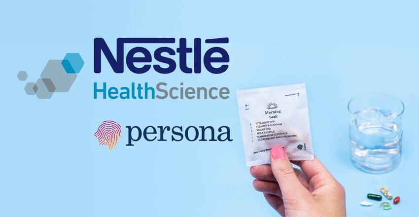 Nestlé Health Science acquires Persona Nutrition to enter personalized nutrition category