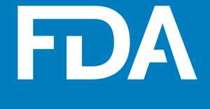Food and Drug Administration logo white FDA