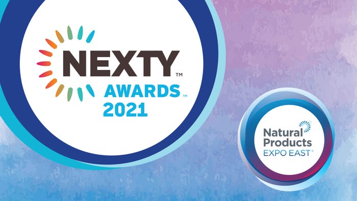 The 2021 Natural Products Expo East NEXTY Awards finalists The 2021 Natural Products Expo East NEXTY Awards finalists