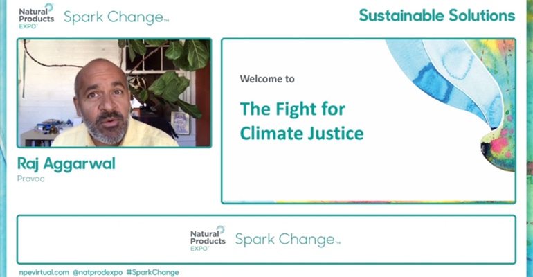 fight for climate justice natural products expo virtual session
