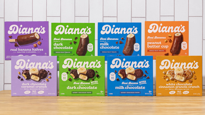 Diana's Bananas frozen treats come in a variety of flavors that aren't USDA Organic or Upcycled Certified. Credit: Diana's Bananas