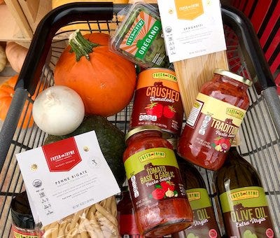 Fresh Thyme brand products shopping cart