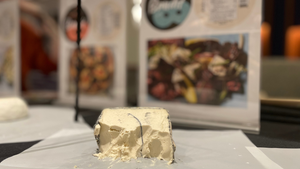 Philly's Bandit cheese showcased its line of cave-aged, plant-based cheeses at Expo East.
