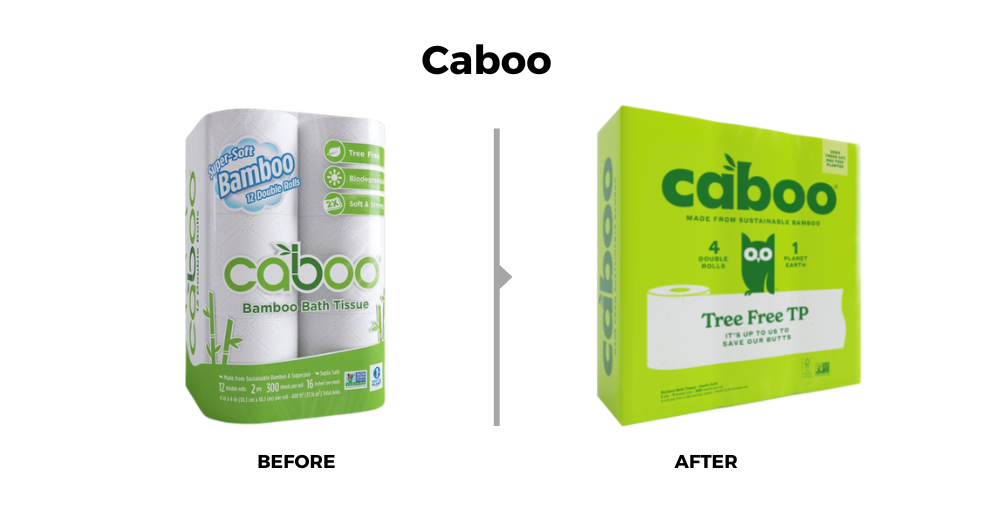 Caboo 75 Sheets Bamboo Paper Towel Roll - 2 count per pack -- 12