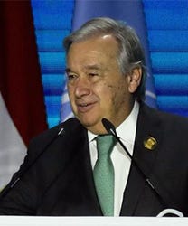 UN Secretary-General António Guterres at COP27, November 2022