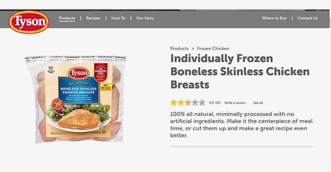 Advocates ask FTC to investigate Tyson Foods' claims Photo from Tyson.com