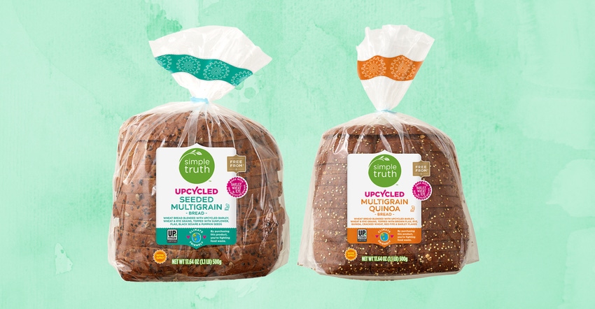 Upcycled Foods Inc. has launched the first upcycled bread items co-developed with Kroger for its Simple Truth store brand. 