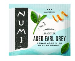 Numi Organic Tea plant-based envelope