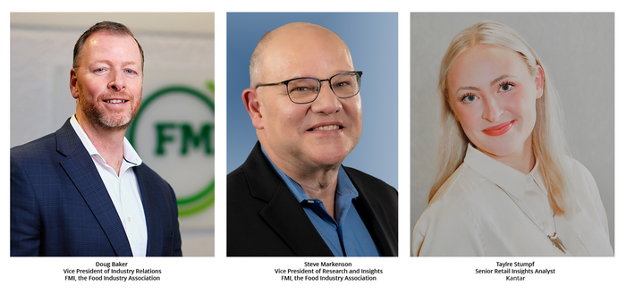 Doug Baker, vice president of industry relations, FMI; Steven Markenson, vice president of research and insights, FMI: and Taylre Stumpf, senior retail insights analyst, Kantar, spoke on private brand sales in an FMI seminar.  Doug Baker, vice president of industry relations, FMI; Steven Markenson, vice president of research and insights, FMI: and Taylre Stumpf, senior retail insights analyst, Kantar, spoke on private brand sales in an FMI seminar.