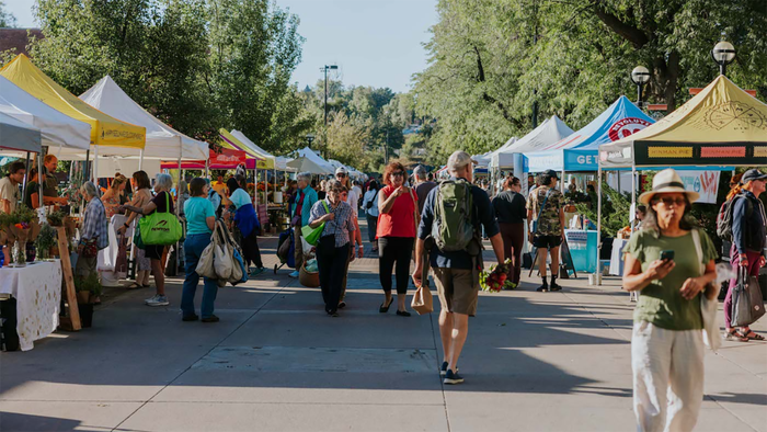 Visit the Boulder Farmers Market from 3:30 to 7:30 p.m. on Wednesdays from May 1 to Oct. 2 and from 8 a.m. to 2 p.m. Saturdays from April 6 to Nov. 23. Find more information at bcfm.org.