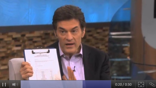(Dr.) Oz the great and powerful … right?