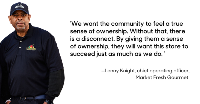 Market Fresh Gourmet Lenny Knight pull quote 
