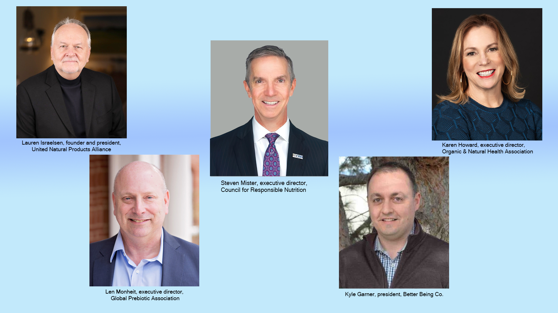 Portraits of the five industry experts who spoke with NBJ Editor in Chief Rick Polito about the 2024 presidential election results. 