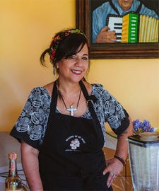 Chef Susana Trilling, founder of Seasons of My Heart Cooking School and Ya Oaxaca! brand mole sauces