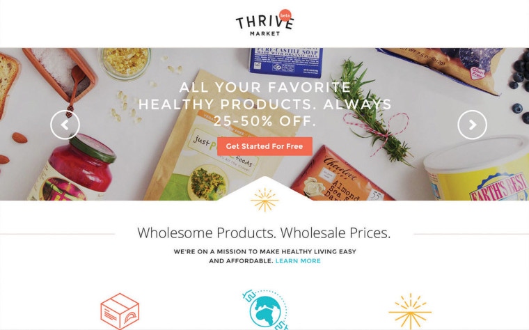 Thrive Market online health & wellness store launched