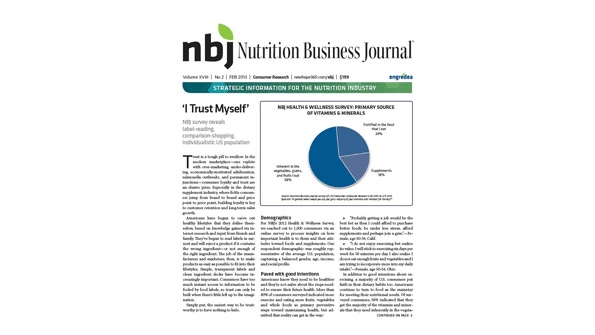 NBJ Survey: When it comes to nutrition, consumers trust their instincts